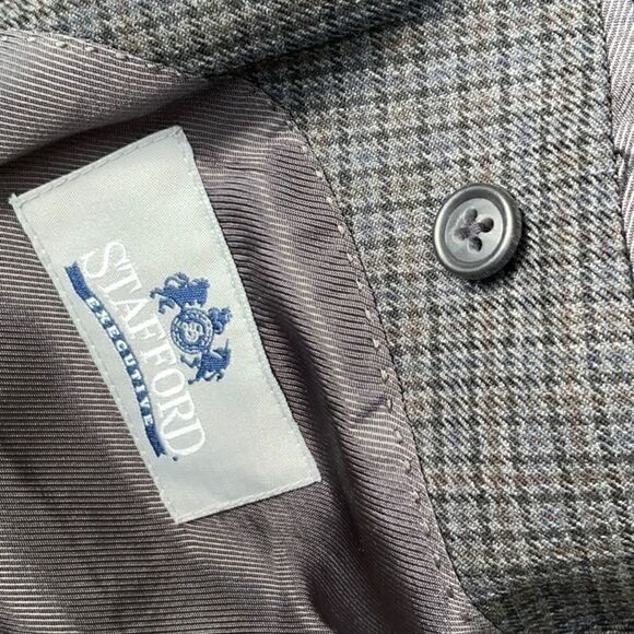 đ„âTakeâ50%âOFF- StaffordâPlaidâWoolâJacket/Blazer,âSize-42S - Picture 6 of 6